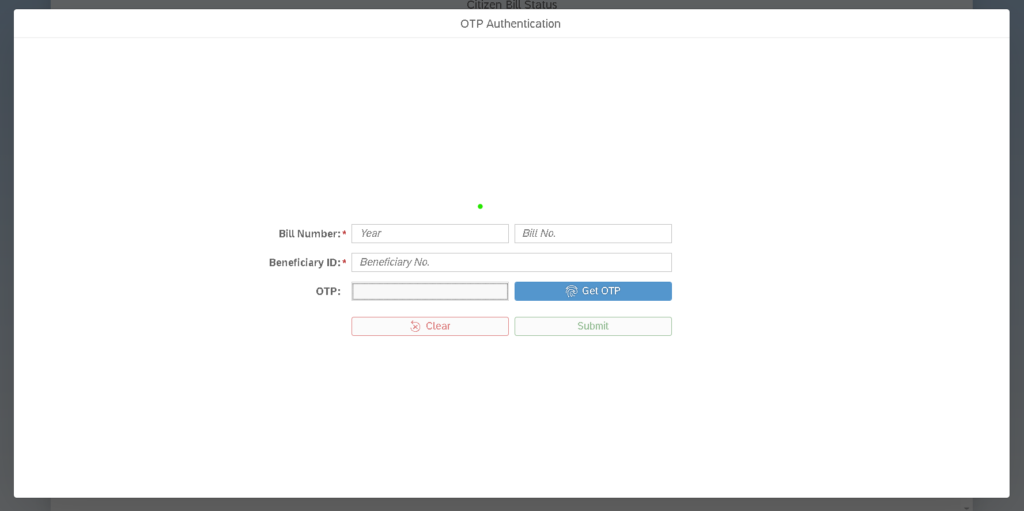 CFMS Bill Status Step 2