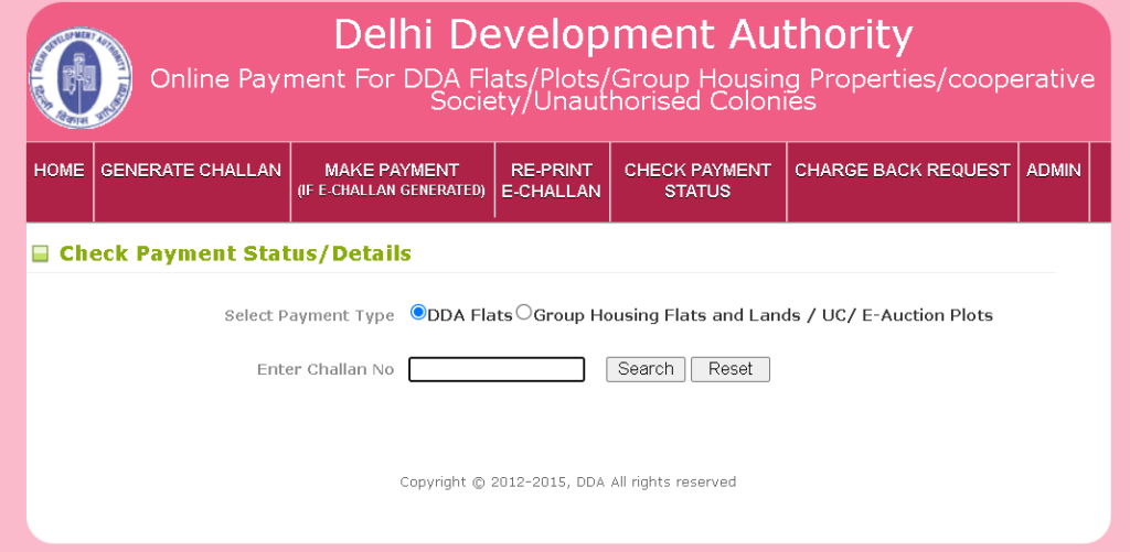 DDA Payment Status Check Step 2