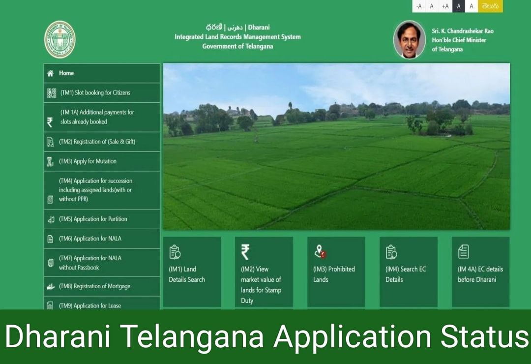 Dharani Telangana Application Status